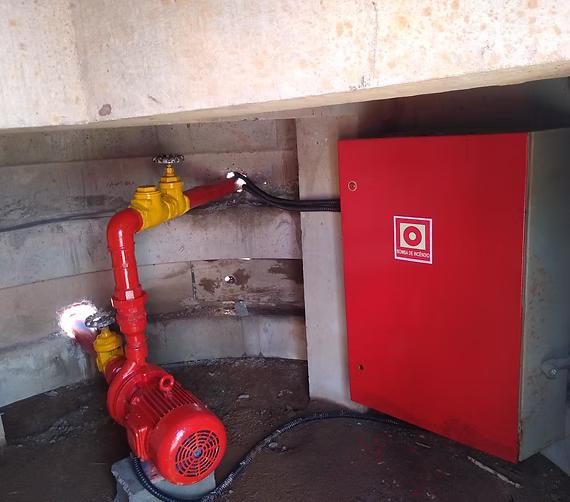 Bomba de incêndio 7.5 CV instalação.