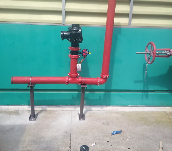 Montagem do sistema seco pré action LGE